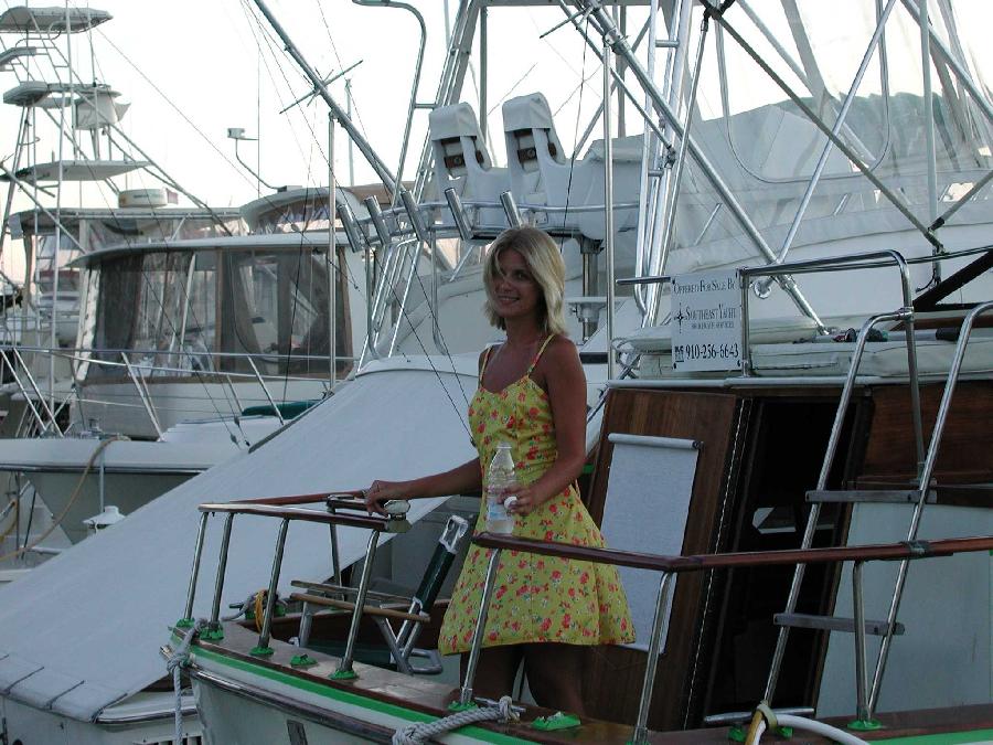 Sexy Blonde And Her Holiday On Boat 21 Pics